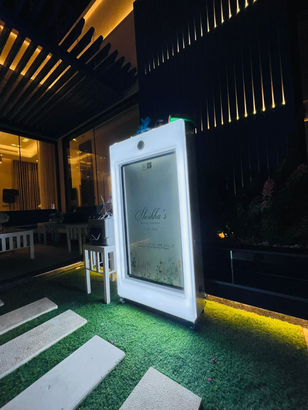 PartyBooth premium photobooth rental at an Abu Dhabi celebration